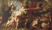 Peter Paul Rubens The moral of the outbreak of war painting